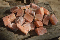 Natural New Sunset Orange Calcite Specimens  x 24 From Spitzkop, Namibia - Toprock Gemstones and Minerals 