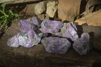 Natural Rough Stichtite & Serpentine Specimens x 6 From Barberton, South Africa - Toprock Gemstones and Minerals 
