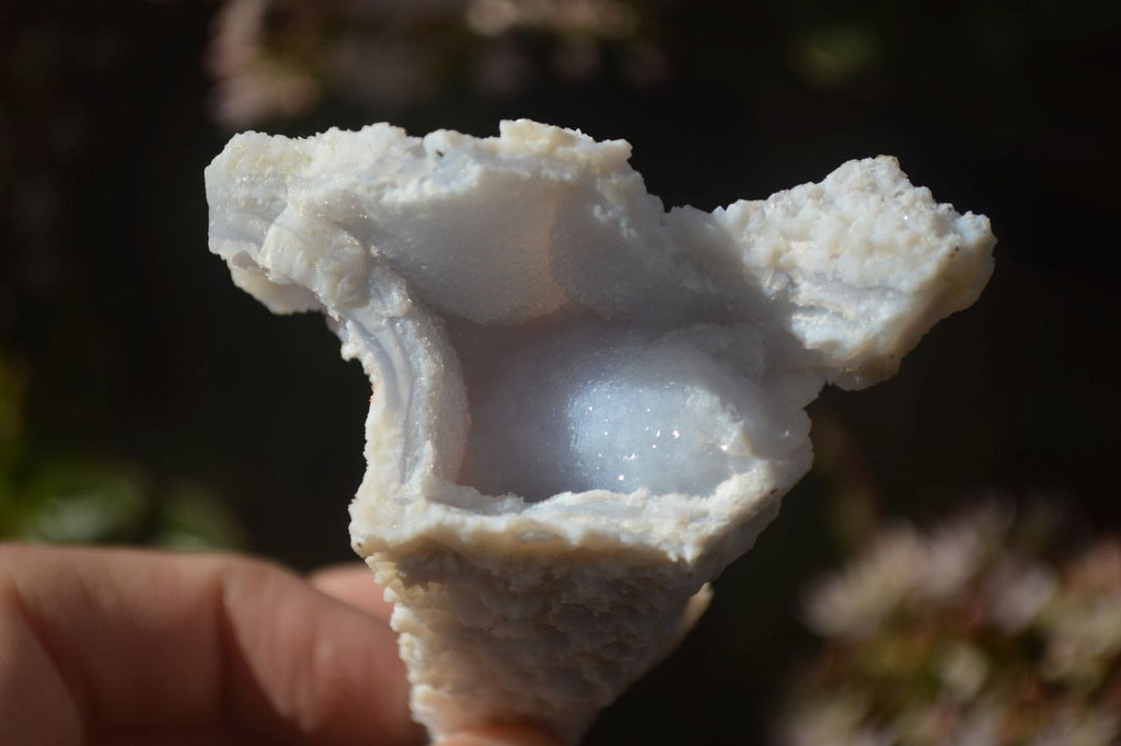 Natural Etched Blue Chalcedony Specimens x 12 From Nsanje, Malawi - Toprock Gemstones and Minerals 