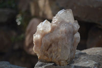 Natural Cascading Smokey Quartz Clusters x 3 From Luena, Congo - Toprock Gemstones and Minerals 