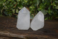 Polished Large Clear Quartz Points x 2 From Madagascar - Toprock Gemstones and Minerals 