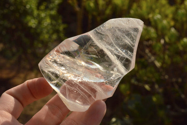 Polished Stunning Semi Optic Quartz Flames  x 4 From Madagascar - TopRock