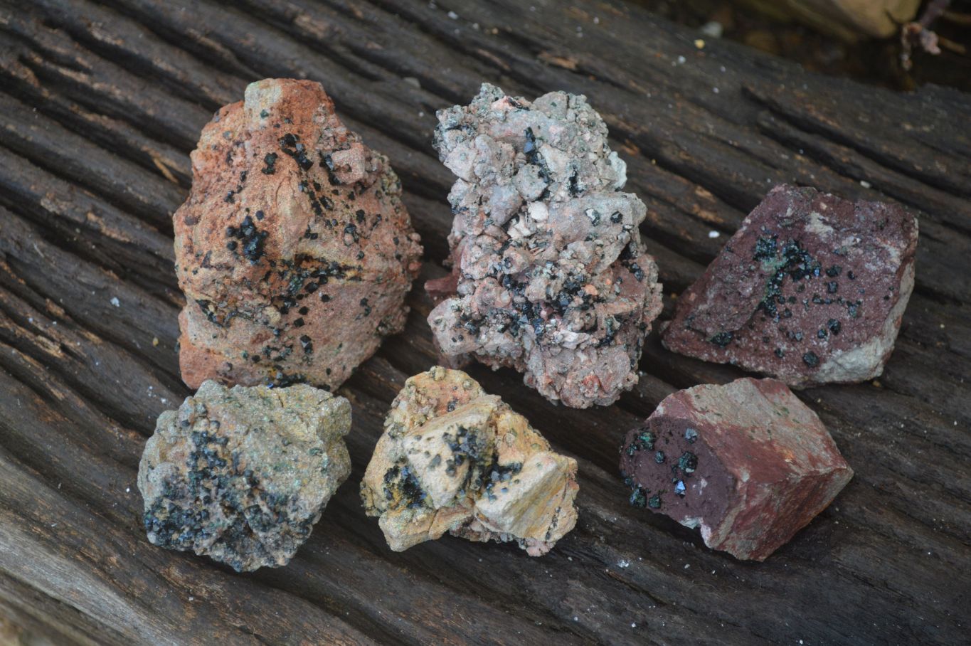 Natural Rare Libethenite Crystals On Dolomite Matrix Specimens x 6 From Likasi, Congo - Toprock Gemstones and Minerals 