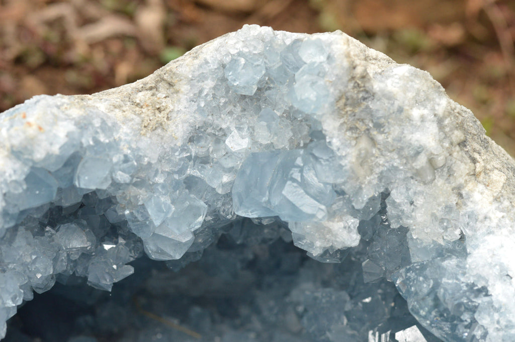 Natural XXL Blue Celestite Geode Specimen x 1 From Sakoany, Madagascar - TopRock