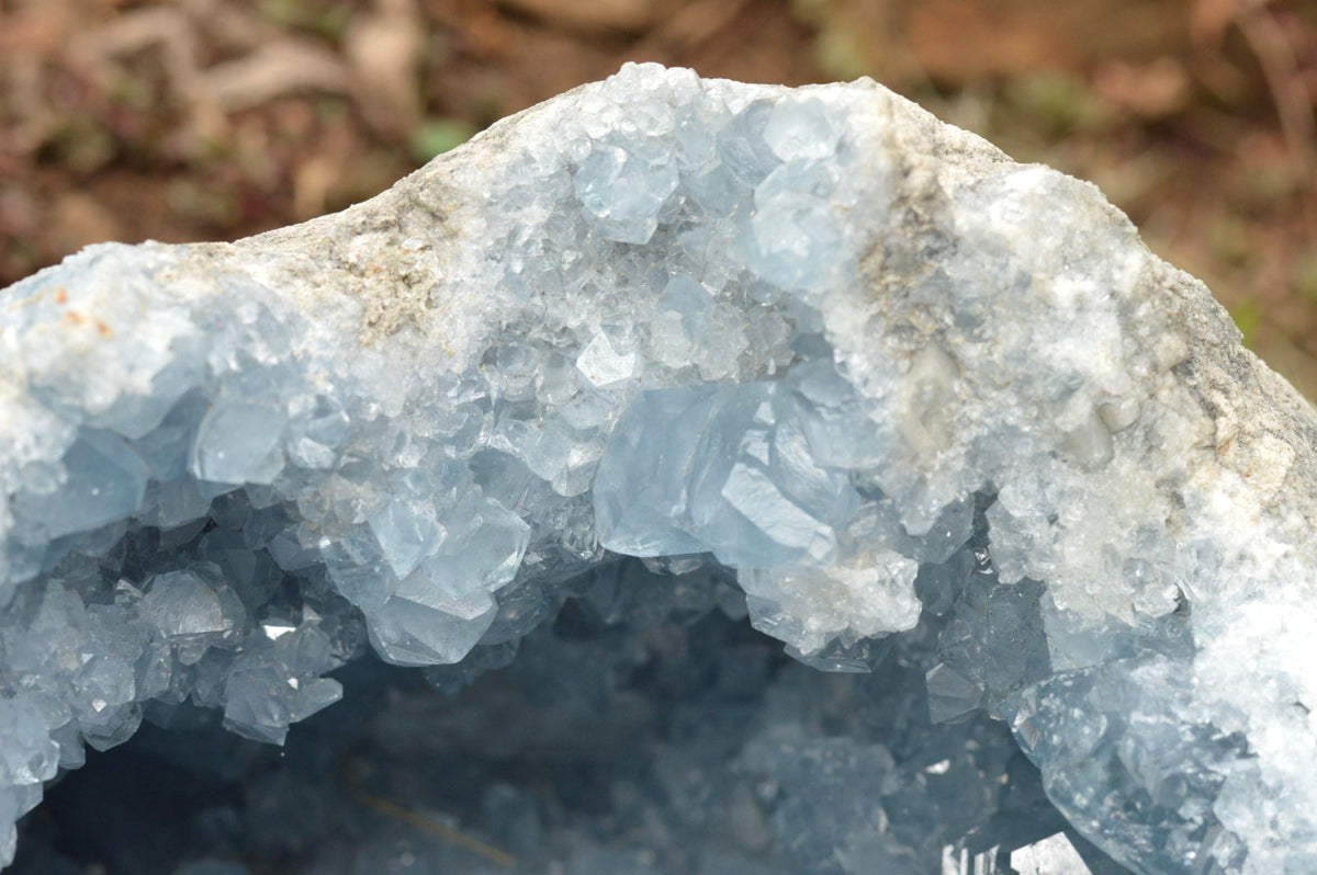 Natural XXL Blue Celestite Geode Specimen x 1 From Sakoany, Madagascar - TopRock