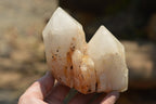 Natural Multi Terminated White Quartz Clusters  x 6 From Madagascar - TopRock