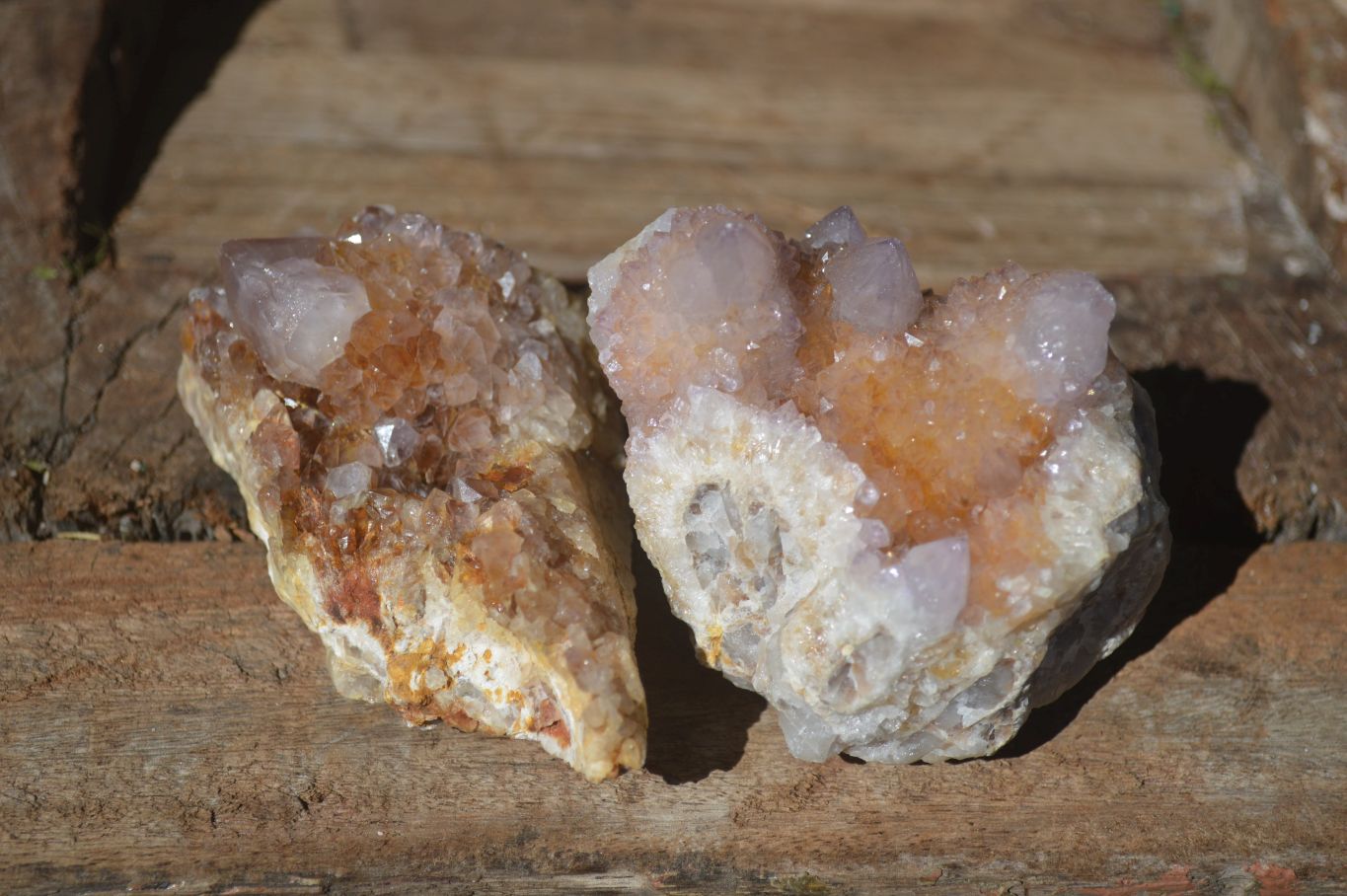 Natural Mixed Spirit Quartz Clusters  x 6 From Boekenhouthoek, South Africa - Toprock Gemstones and Minerals 