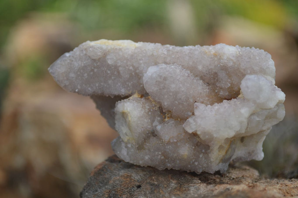 Natural Small Spirit Quartz Clusters  x 12 From Boekenhouthoek, South Africa - TopRock