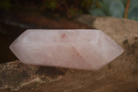 Polished Gemmy Double Terminated Rose Quartz Points x 12 From Ambatondrazaka, Madagascar - TopRock