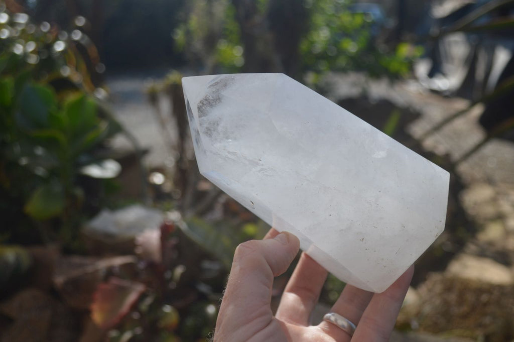 Polished Large Clear Quartz Points x 2 From Madagascar - Toprock Gemstones and Minerals 