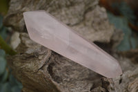 Polished Gemmy Double Terminated Rose Quartz Points x 12 From Ambatondrazaka, Madagascar - TopRock