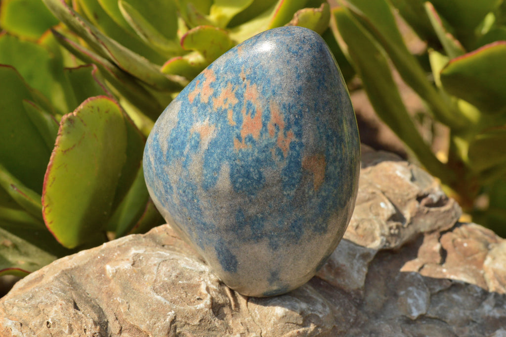 Polished Light Blue Spotted Spinel Quartz Standing Free Forms  x 2 From Madagascar - TopRock