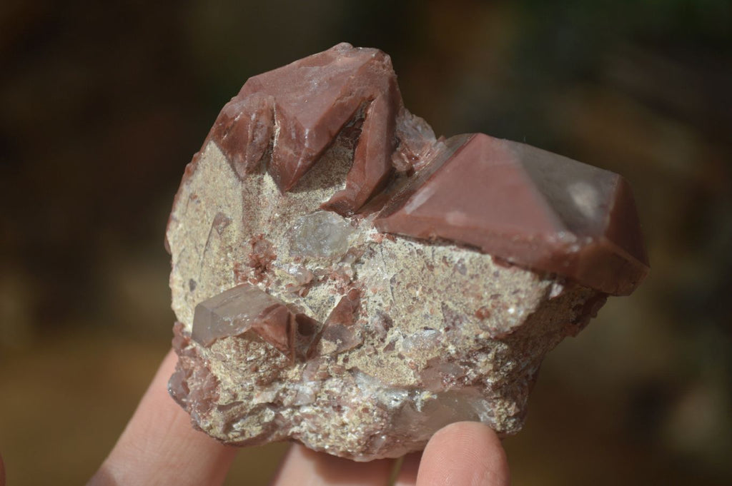 Natural Red Hematoid Quartz Specimens x 6 From Karoi, Zimbabwe - Toprock Gemstones and Minerals 