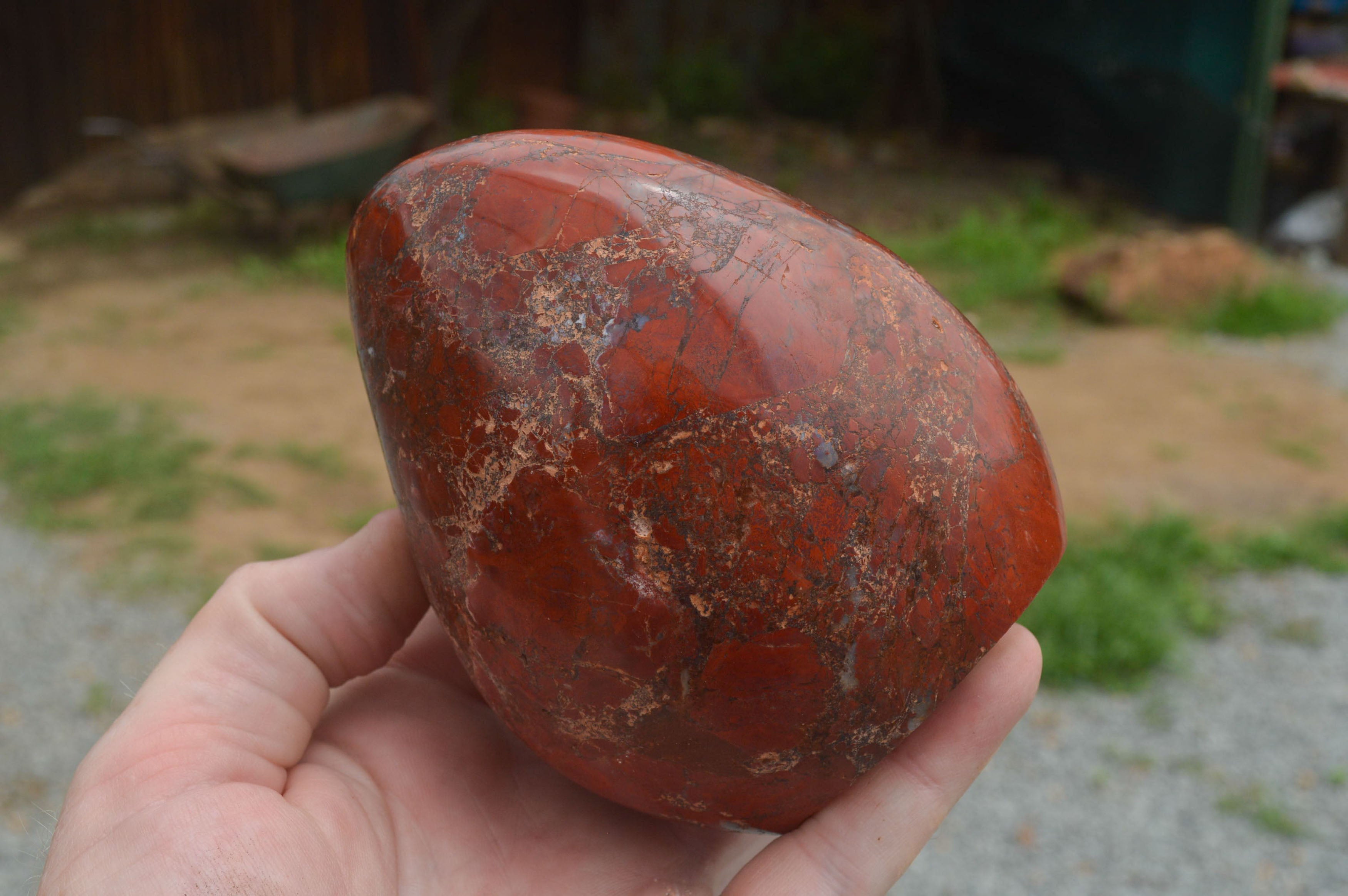 Polished New Red Jasper Standing Free Forms  x 2 From Madagascar - TopRock