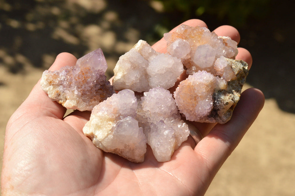 Natural Small Spirit Quartz Crystals & Clusters  x 48 From Boekenhouthoek, South Africa - TopRock