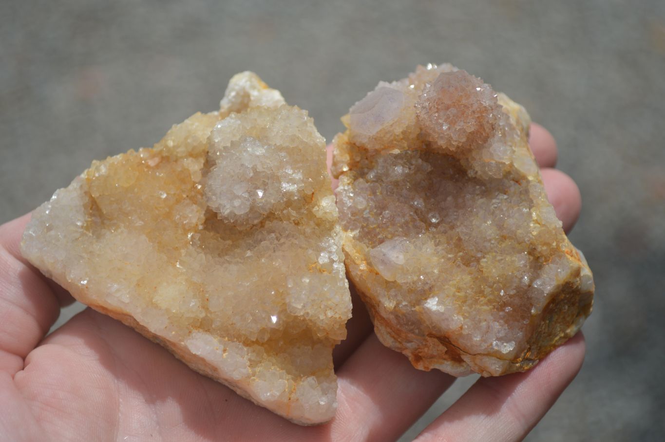Natural Small Spirit Quartz Clusters  x 12 From Boekenhouthoek, South Africa - TopRock