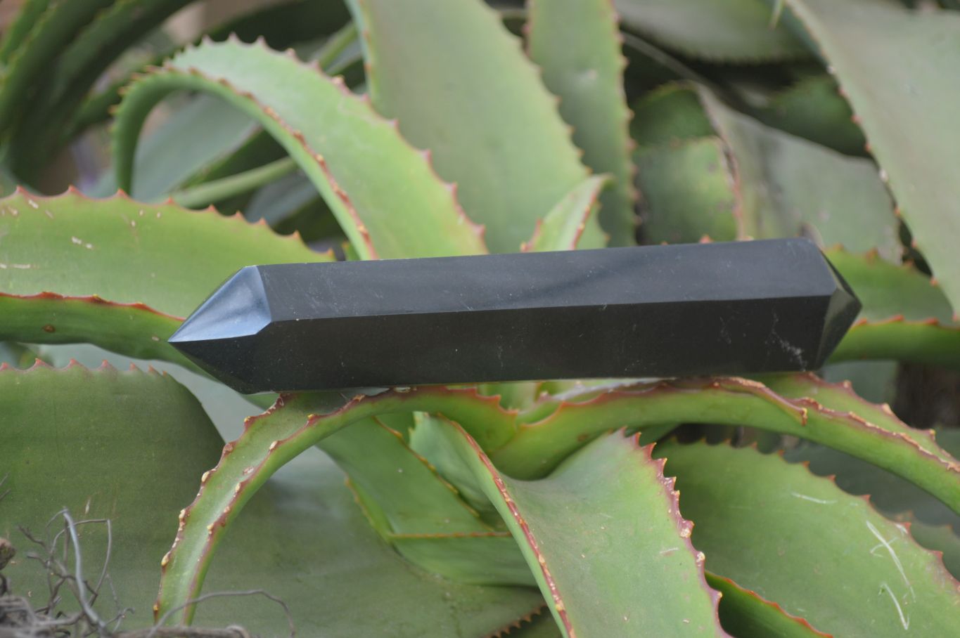 Polished Double Terminated Black Basalt Points  x 4 From Antsirabe, Madagascar - Toprock Gemstones and Minerals 