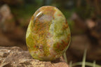 Polished  Green Opal Standing Free Forms  x 6 From Madagascar - Toprock Gemstones and Minerals 