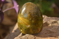 Polished  Green Opal Standing Free Forms  x 6 From Madagascar - Toprock Gemstones and Minerals 