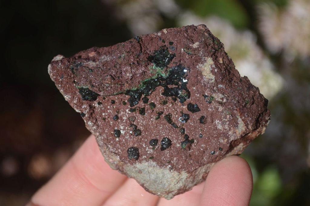 Natural Rare Libethenite Crystals On Dolomite Matrix Specimens x 6 From Likasi, Congo - Toprock Gemstones and Minerals 