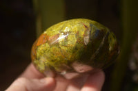 Polished  Green Opal Standing Free Forms  x 6 From Madagascar - Toprock Gemstones and Minerals 