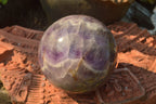 Polished  Amethyst Spheres (Nice Crystalline Vug On One) x 2 From Madagascar - TopRock