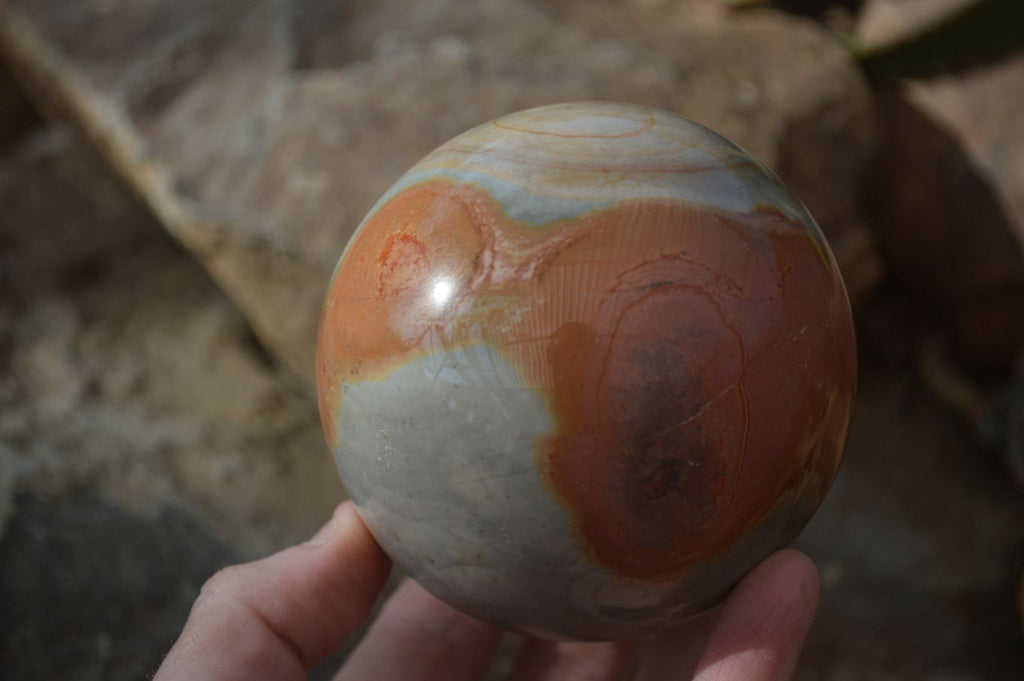 Polished Polychrome Jasper Spheres  x 2 From Mahajanga, Madagascar - Toprock Gemstones and Minerals 