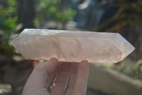 Polished Gemmy Double Terminated Rose Quartz Points x 4 From Madagascar - Toprock Gemstones and Minerals 