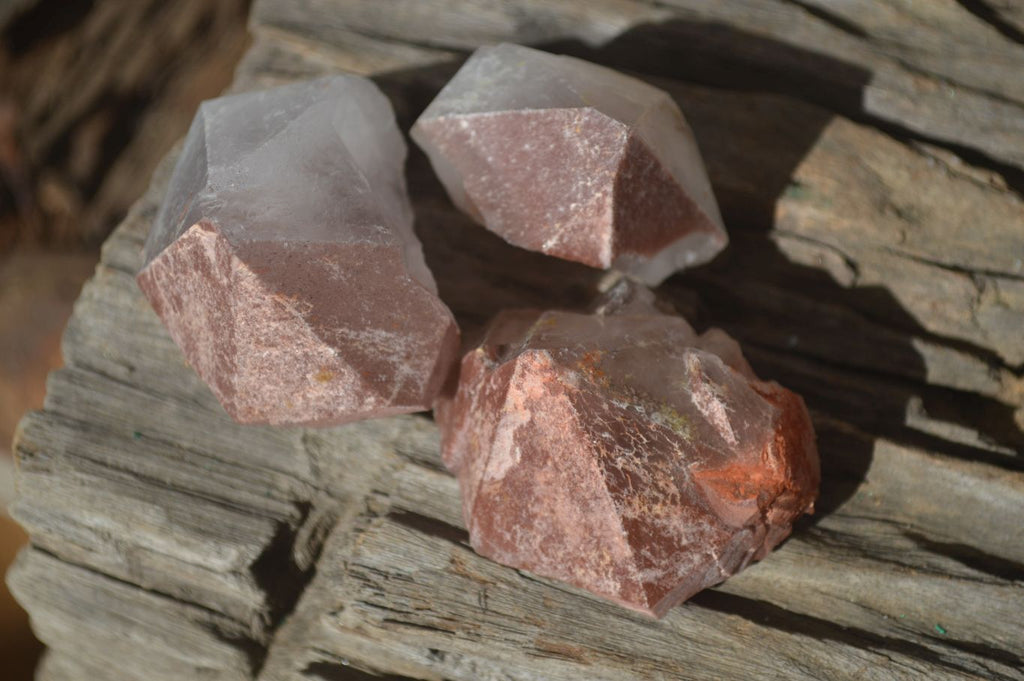 Natural Smokey Hematoid Quartz Crystals  x 24 From Ambositra, Madagascar - Toprock Gemstones and Minerals 