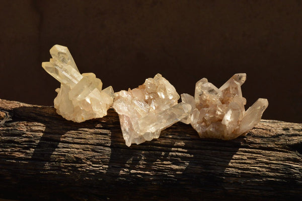Natural Small Mixed Quartz Clusters  x 63 From Madagascar