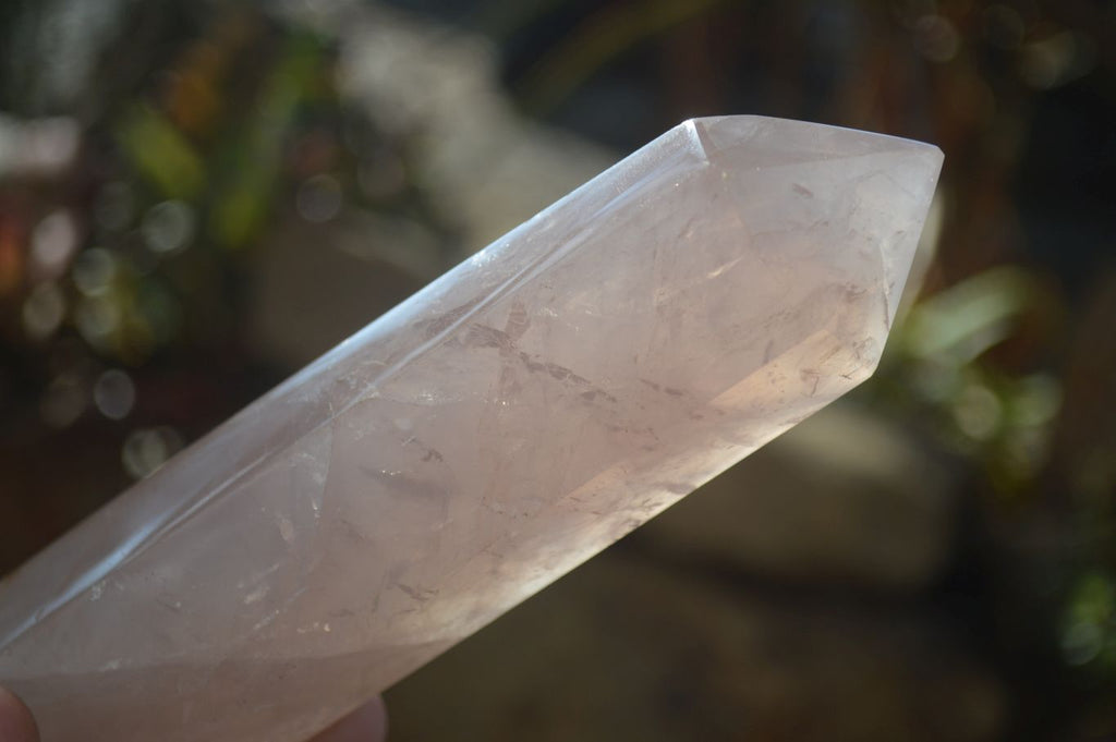 Polished Gemmy Double Terminated Rose Quartz Points x 4 From Madagascar - Toprock Gemstones and Minerals 