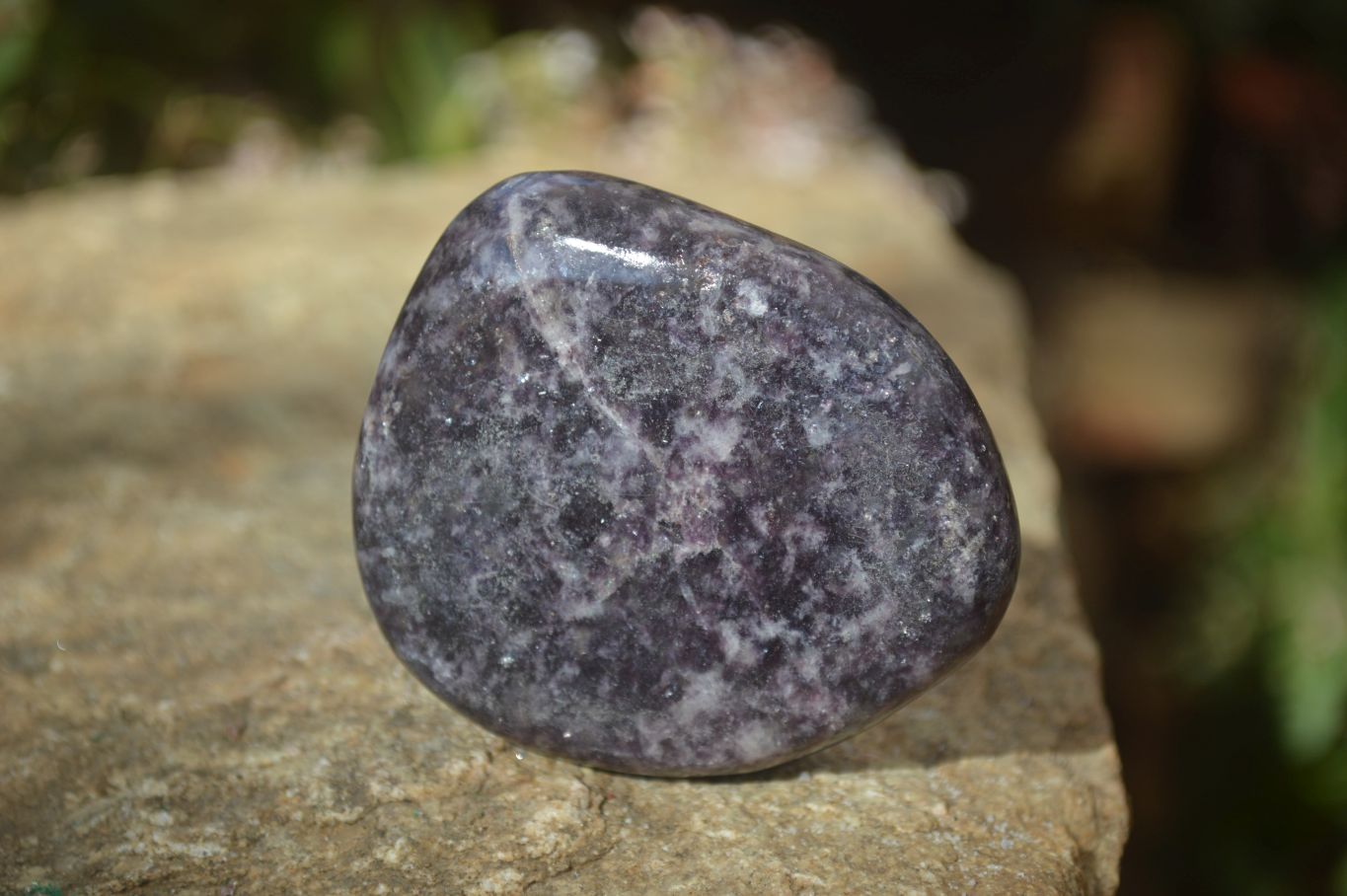 Polished Purple Lepidolite Free Forms  x 6 From Zimbabwe - Toprock Gemstones and Minerals 