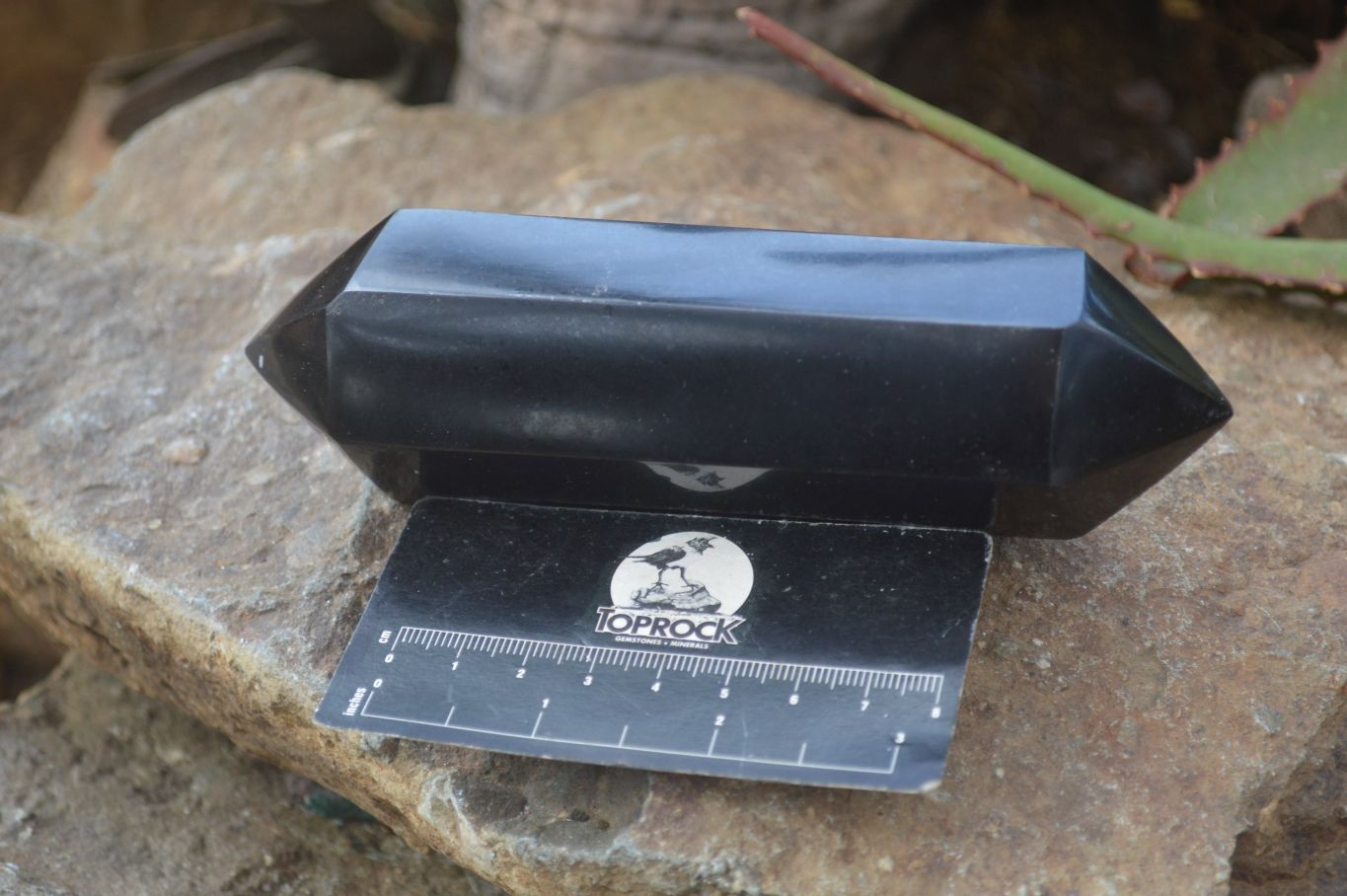 Polished Double Terminated Black Basalt Points  x 4 From Antsirabe, Madagascar - Toprock Gemstones and Minerals 