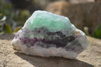 Polished Watermelon Fluorite Slices  x 6 From Uis, Namibia - Toprock Gemstones and Minerals 