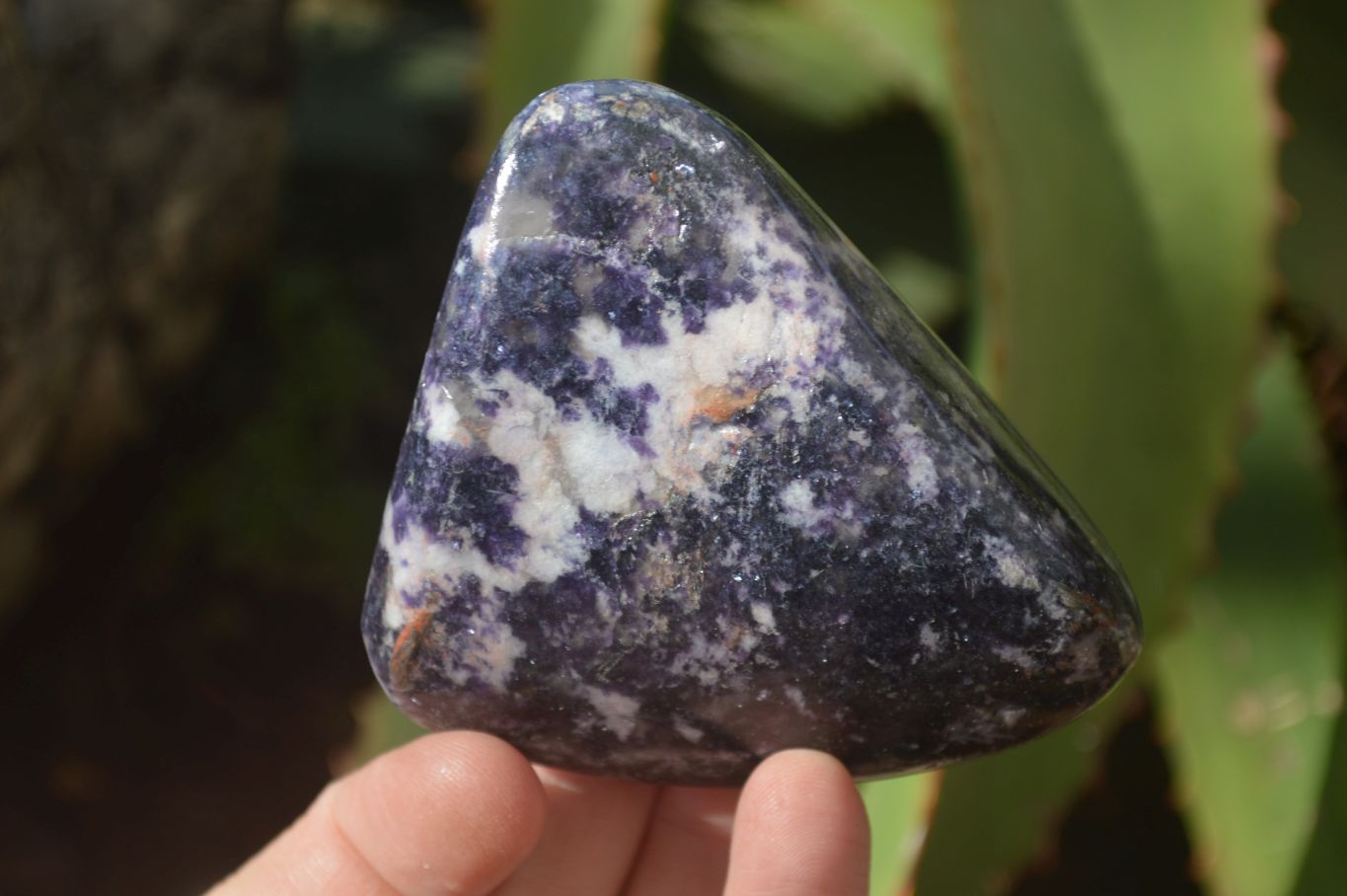 Polished Purple Lepidolite Free Forms  x 6 From Zimbabwe - Toprock Gemstones and Minerals 