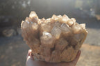 Natural Large Cascading White Phantom Smokey Quartz Cluster x 1 From Luena, Congo - Toprock Gemstones and Minerals 