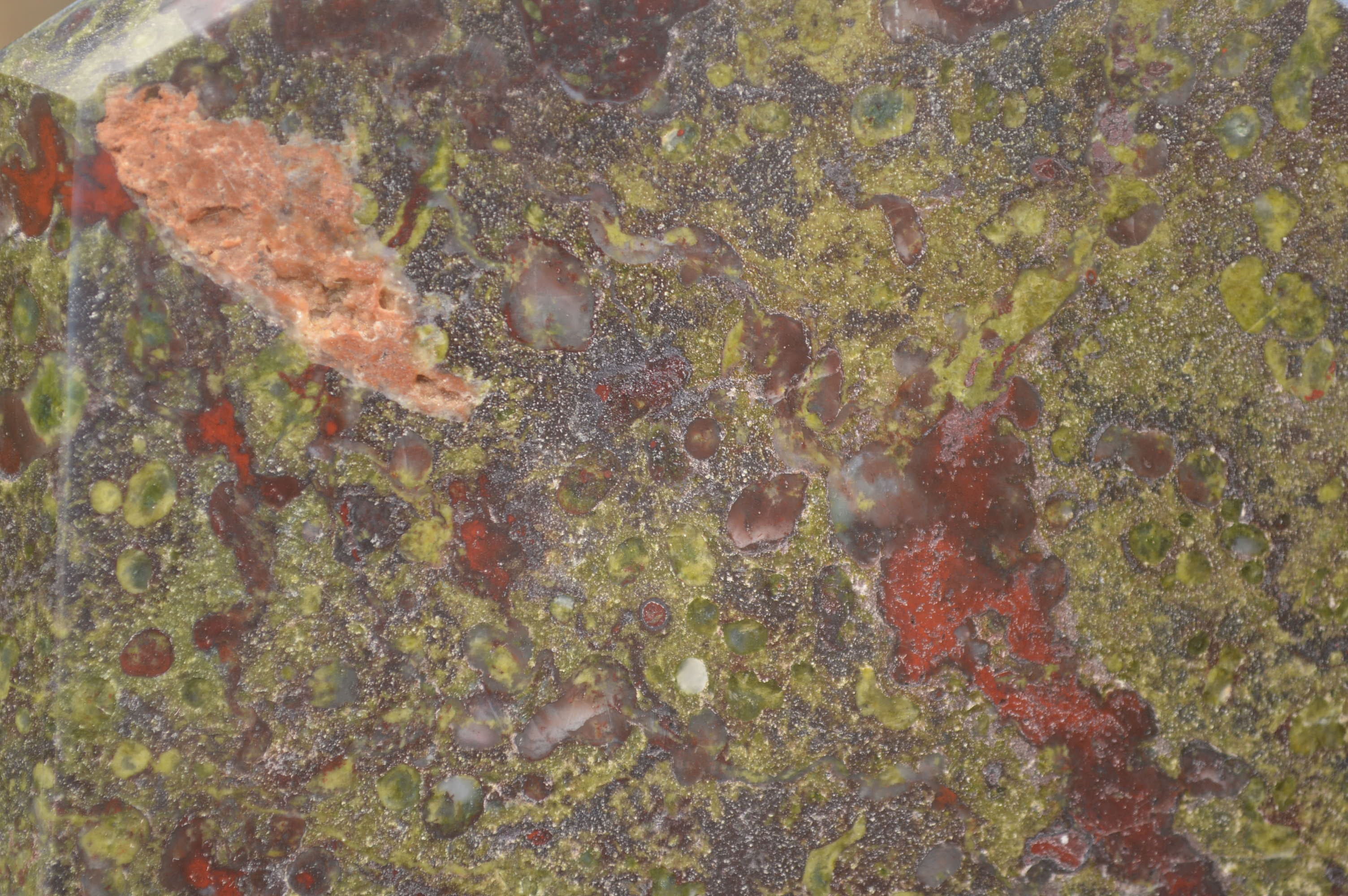 Polished Dragons (Epidote & Piedmontite) Bloodstone Points  x 3 From Tshipise, South Africa - TopRock