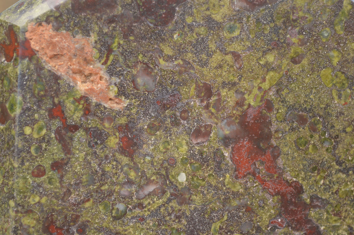 Polished Dragons (Epidote & Piedmontite) Bloodstone Points  x 3 From Tshipise, South Africa - TopRock