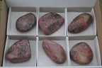 Polished Rare Red Rhodonite Free Forms  x 6 From Zimbabwe - TopRock