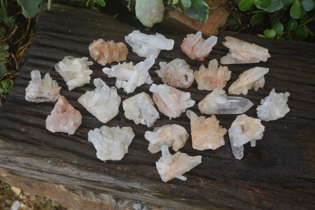 Natural Small Clear Quartz Crystal Specimens  x 35 From Madagascar - Toprock Gemstones and Minerals 