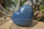 Polished Blue Lazulite Hearts  x 6 From Madagascar - Toprock Gemstones and Minerals 
