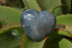 Polished Blue Lazulite Hearts  x 6 From Madagascar - Toprock Gemstones and Minerals 