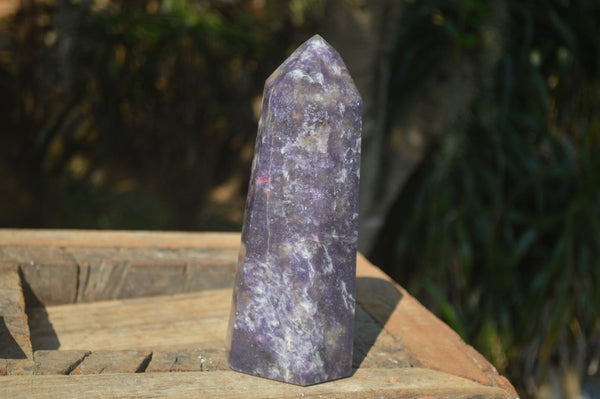 Polished Purple Lepidolite Point  x 1 From Madagascar - Toprock Gemstones and Minerals 