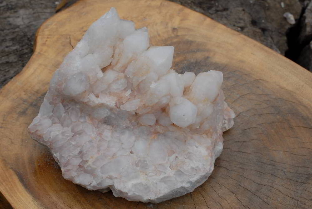 Natural Castle Quartz Self Healed Cluster With White Phantoms x 1 From Madagascar - TopRock