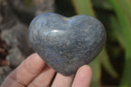 Polished Blue Lazulite Hearts  x 6 From Madagascar - Toprock Gemstones and Minerals 