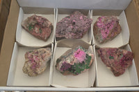 Natural Pink Salrose Cobaltion Dolomite Specimens x 6 From Kakanda, Congo - Toprock Gemstones and Minerals 