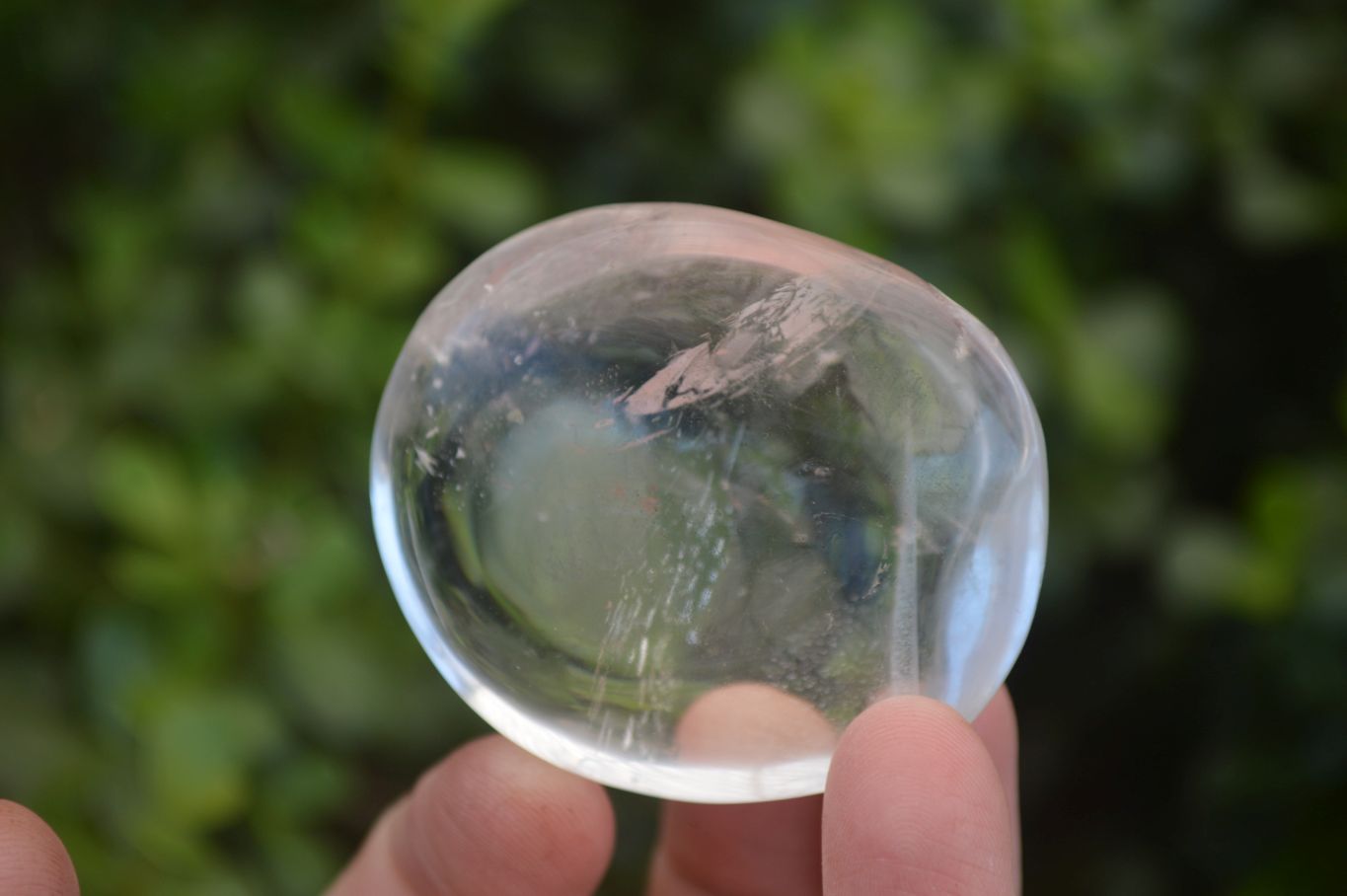 Polished Semi Optic Clear Quartz Galet / Palm Stones x 12 From Madagascar - Toprock Gemstones and Minerals 