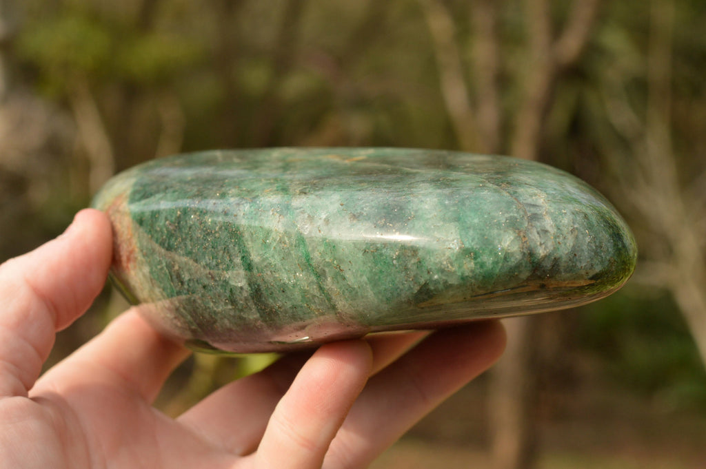 Polished Highly Selected Green Fuchsite Included Quartz Standing Free Forms  x 2 From Madagascar - TopRock