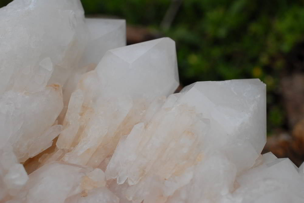 Natural Castle Quartz Self Healed Cluster With White Phantoms x 1 From Madagascar - TopRock