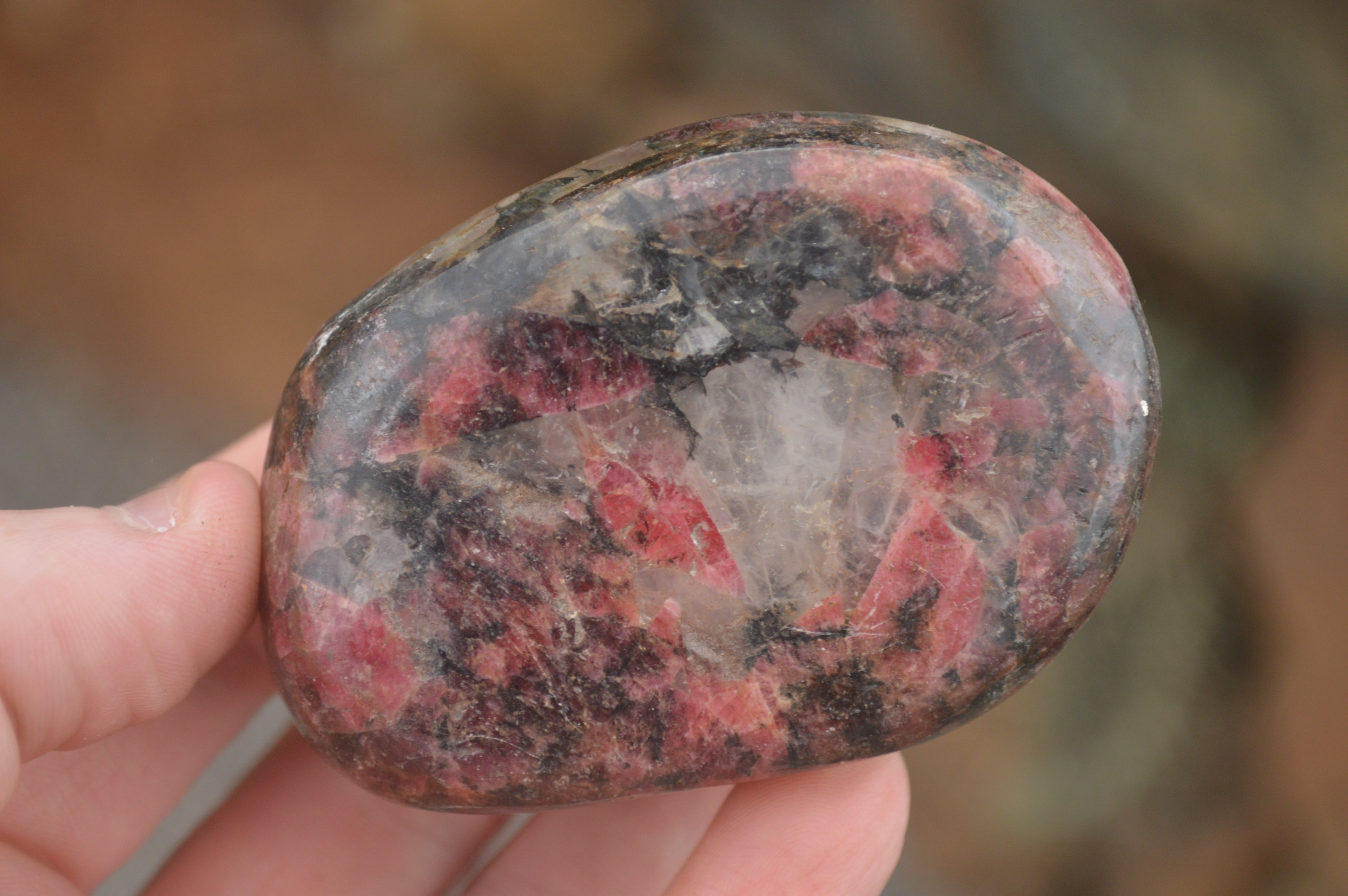 Polished Rare Red Rhodonite Free Forms  x 6 From Zimbabwe - TopRock